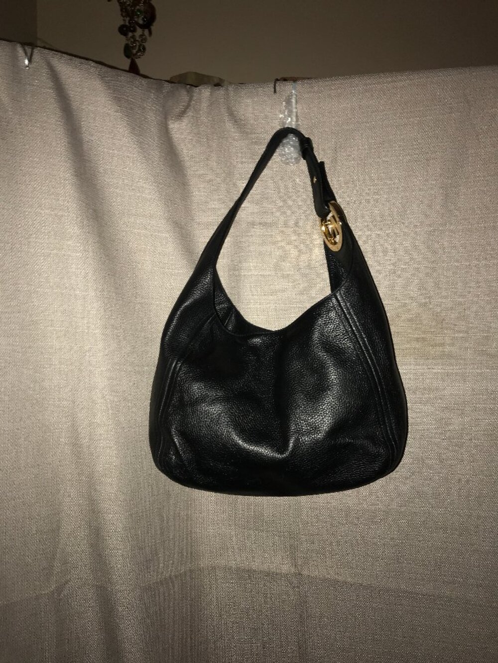 Michael Kors Large Fulton Leather Hobo Bag